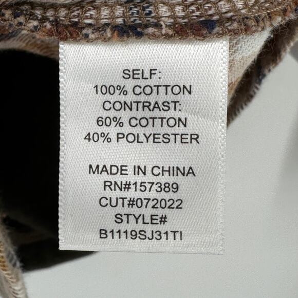 Yellowstone Montana Wild Horses Flannel Cowgirl Shirt Girls Sz M 8 10 Back Panel - Picture 6 of 6